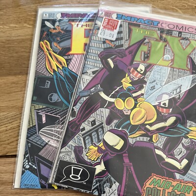 DIE FLIEGEN. # 1 & 3 AUG-OKTOBER 1991. IMPACT/DC COMICS.
