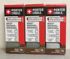 Porter Cable BN18PP Project Pack 18 Ga. Straight Strip Brad Nails Pk of 3