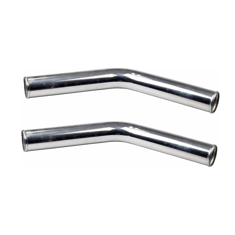 Fit For 2.5 Universal Aluminum Turbo Intercooler Elbow Pipe Kit Silicone Hoseclamp 33754126