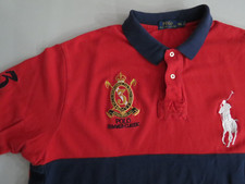 Classic Polo Ralph Lauren 3 Big pony red 100 cotton rugby polo shirt XXL