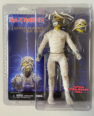 Iron Maiden Eddie NECA製フィギュア2体セット 未使用品 NECA Iron Maiden Eddie Powerslave Mummy Retro Clothed 8
