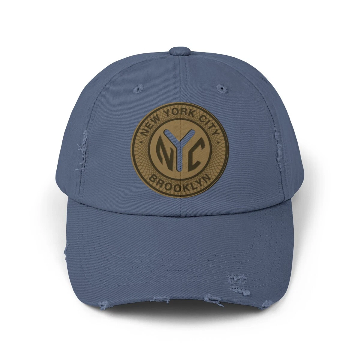 NYC Brooklyn Token New York City Unisex Distressed Cap