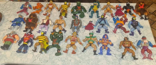 MOTU Lot Of Vintage 1980s He-Man Masters Of The Universe Figures Lot of 28