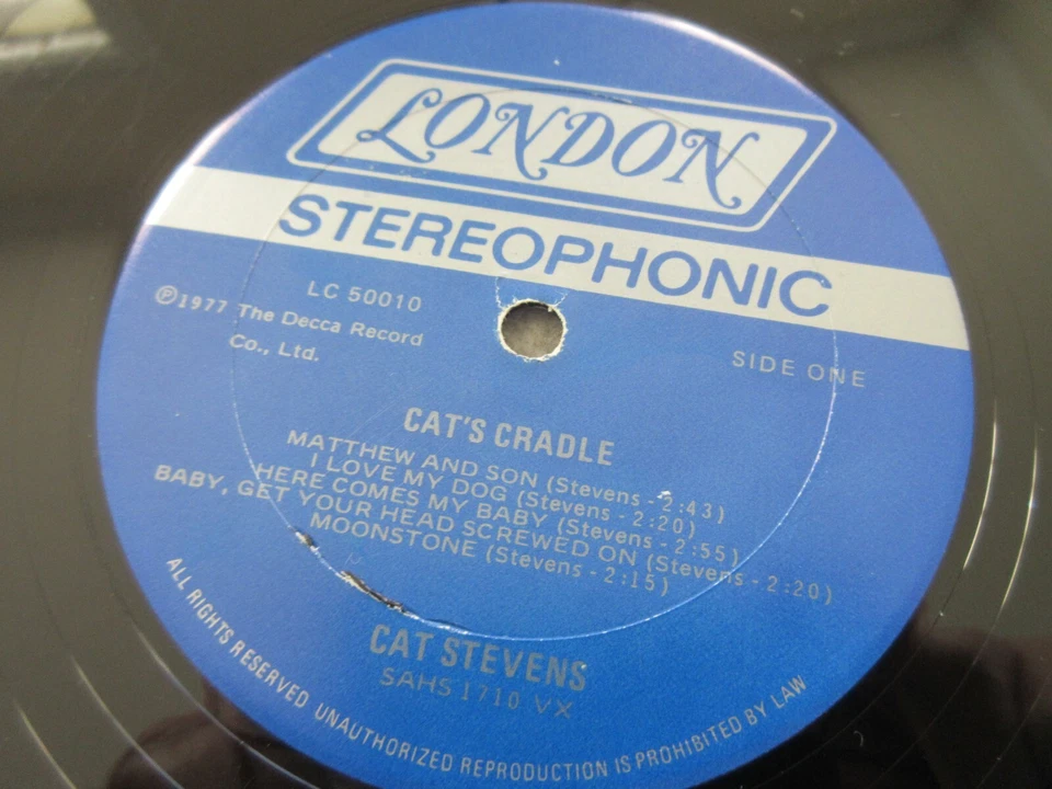 Cat Stevens CAT’S CRADLE Vinyl LP (London LC 50010) Compilation (1977) - Image 4 of 4