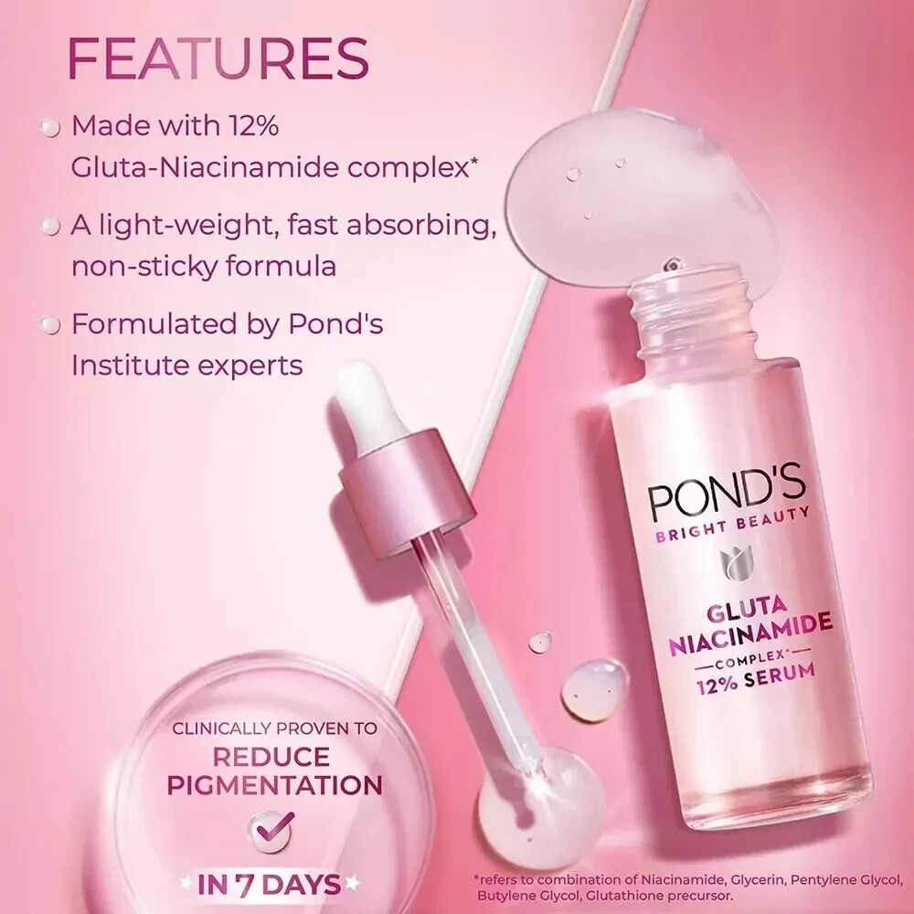 Pond's Bright Beauty Anti-Pigmentation Serum with 12% Gluta-Niacinamide -  28 ml