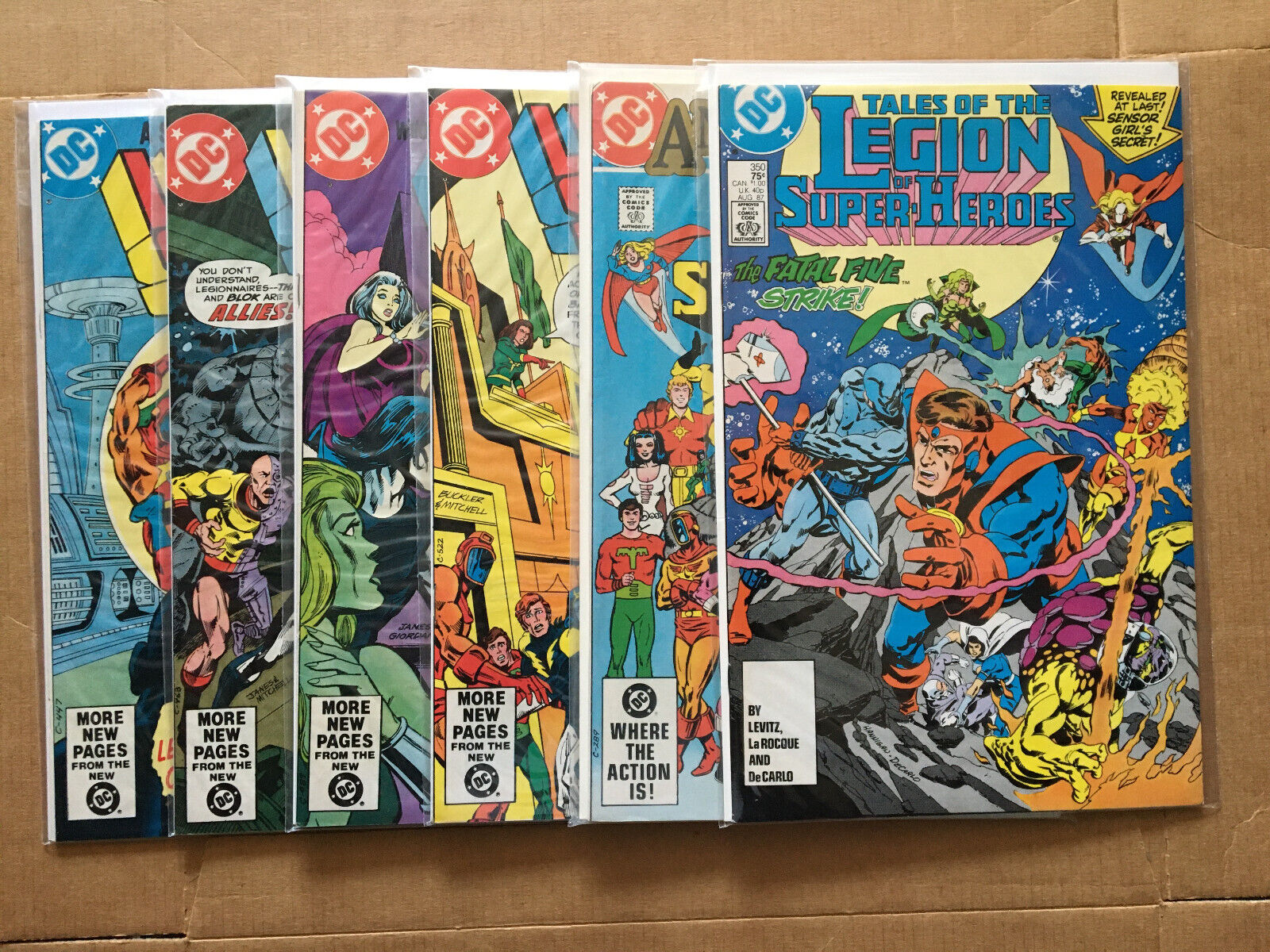 Superboy and the Legion of Super-Heroes 270, 271, 272, 273, 300, 350 6 issues