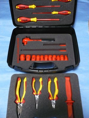 ''New'' Wiha 31592 24 Piece Insulated Tool Set with case and soft padded foam