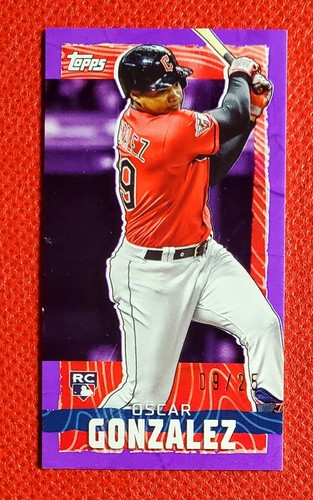 9/25 Oscar Gonzalez 2023 Topps Rip Mini Purple Cleveland Guardians Rookie RC