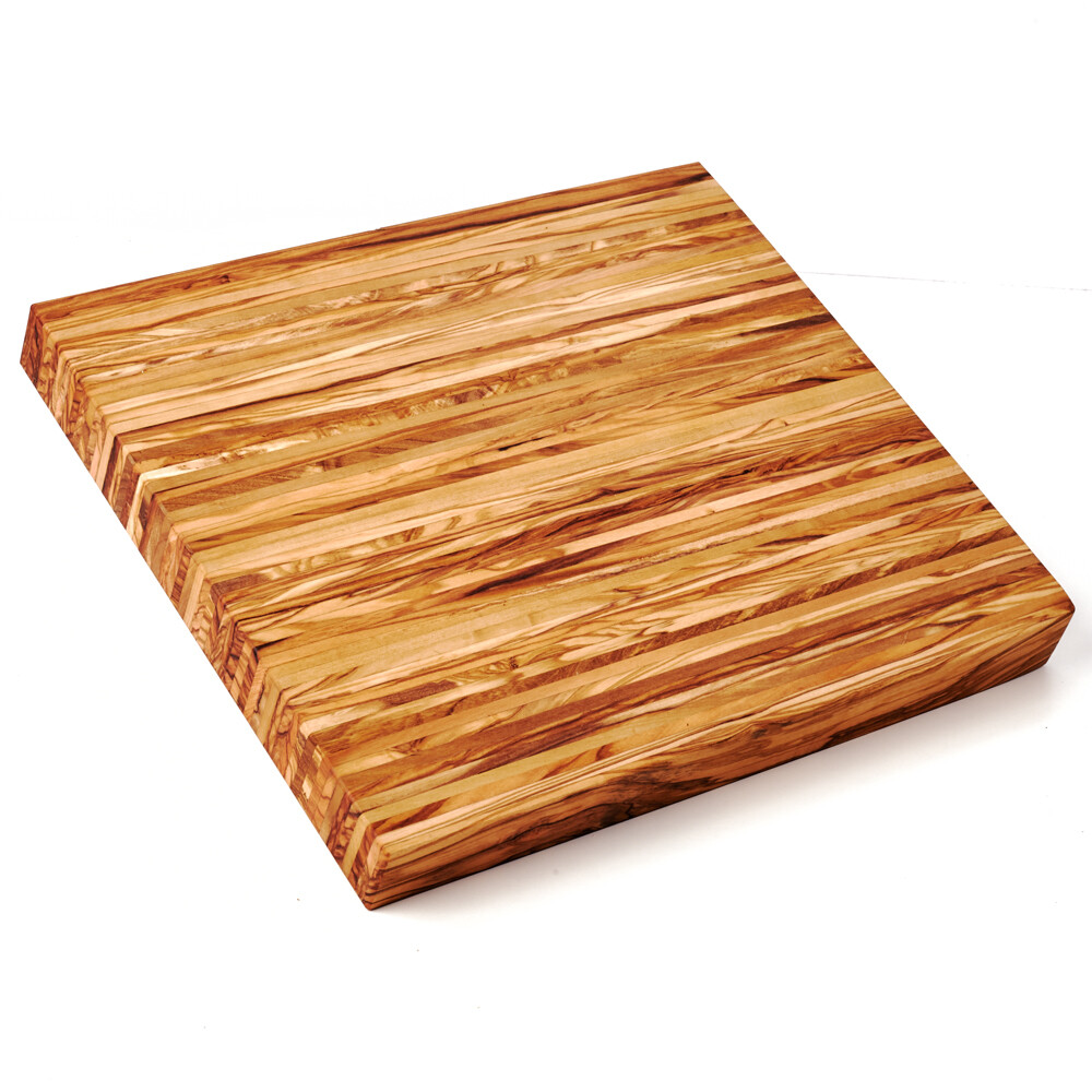 Cutting Board Made of Olive Wood, Rectangular, Solid, 5 Sizes (20 cm - 60 cm)-image