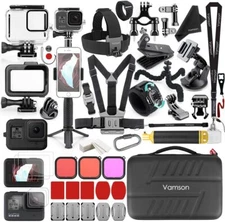  64 in1 Accessories Kit for GoPro Hero 8 Black Waterproof Housing Case Filters
