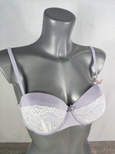 Image of New Boux Avenue Lilac Justine Balconette Bra Underwired Push Up Size 34C 34DD