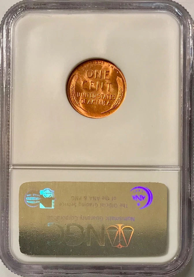 1957-D Lincoln Wheat Cent NGC MS67 Rich Lustrous Copper Red PCGS List $400.00 - Image 2 of 2