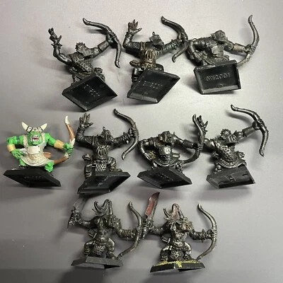 WARHAMMER Orks & Goblins / Orruk / 9 Orks Bogenschützen / 9 Orcs Arrer Boyz - Bild 1 von 4