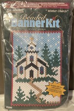 The Beadery Beaded Banner Craft Kit Winter Church Christmas Holiday NEW