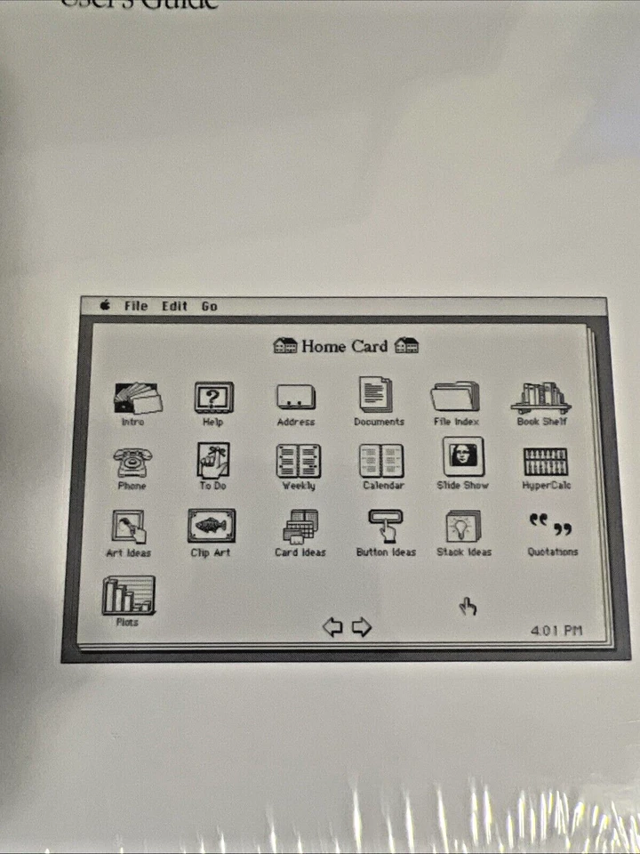 Apple HyperCard User's Guide 030-3081-C NEW IN SHRINK WRAP Sealed - Image 2 of 4