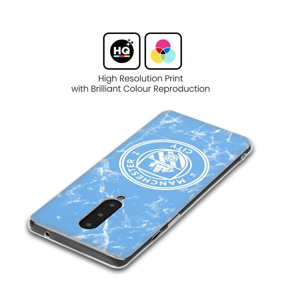 FUNDA DE GEL SUAVE CON INSIGNIA DE MÁRMOL MANCHESTER CITY MAN CITY FC PARA AMAZON ASUS ONEPLUS Foto 2 de 4