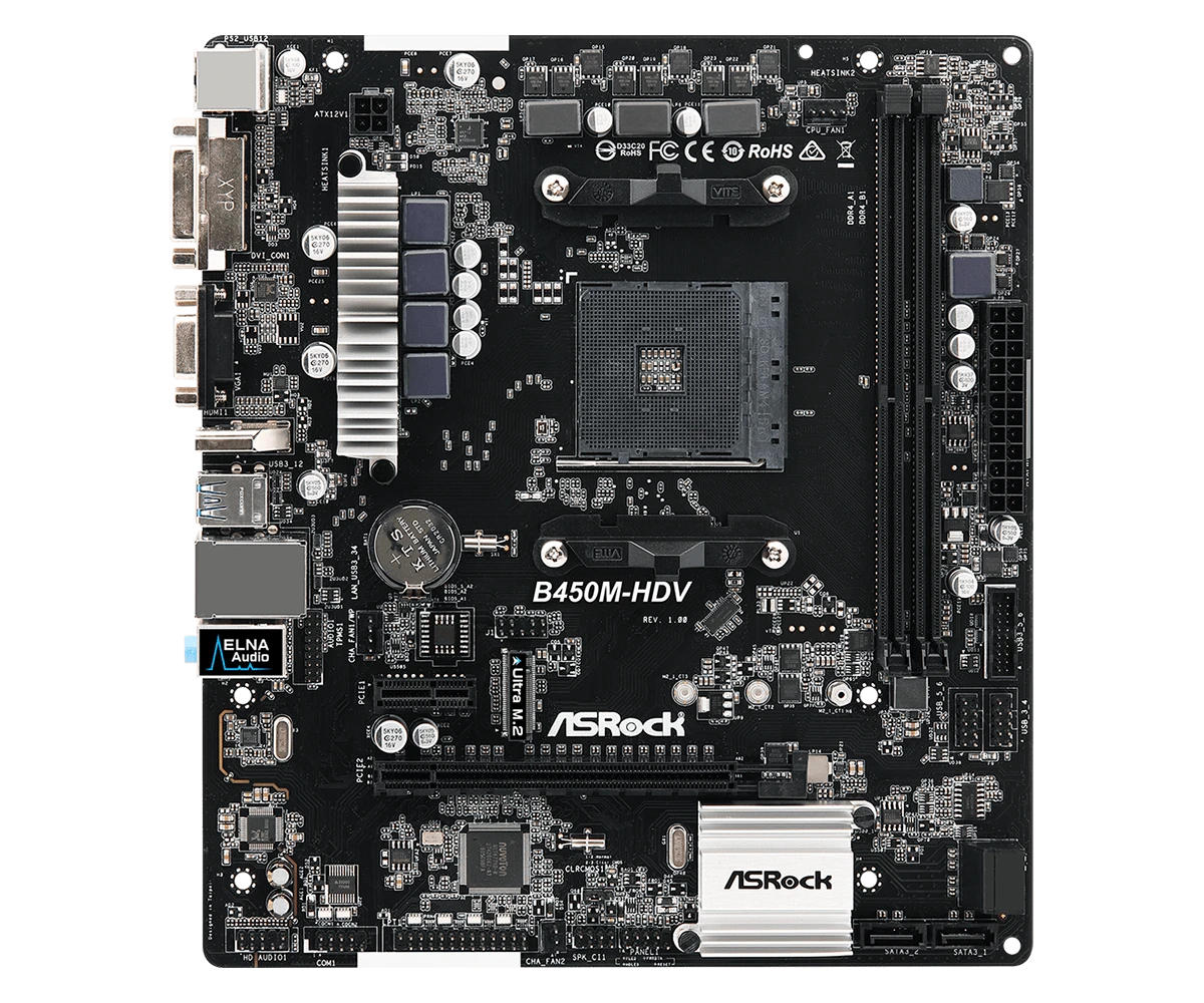 Asrock b450m ryzen 2025 5000