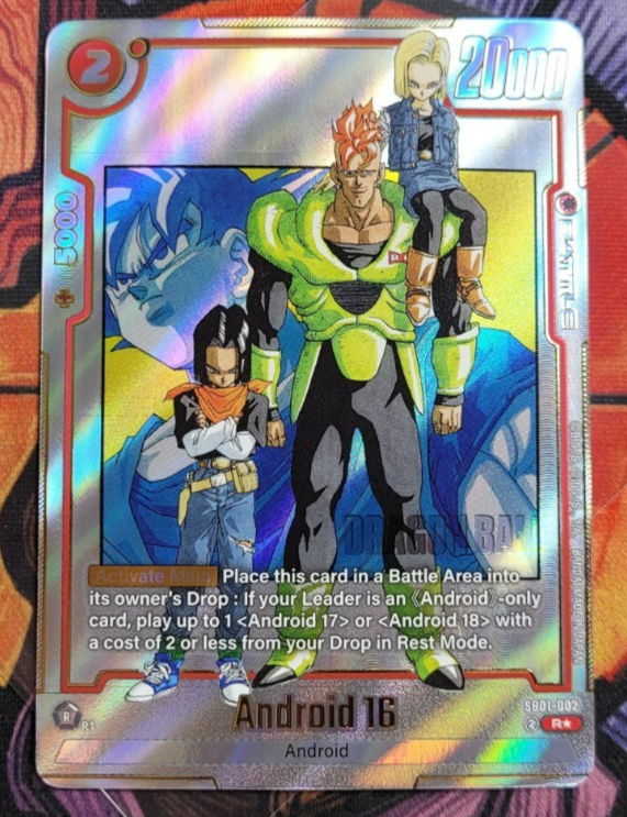 Android 16 SB01-002 Gold Alternate Art Dragon Ball Manga