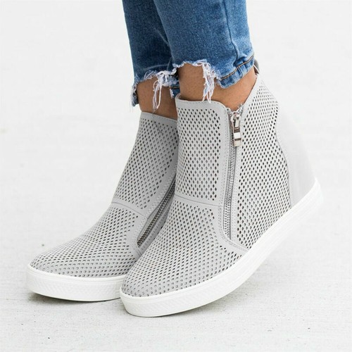 white tennis shoes with heels