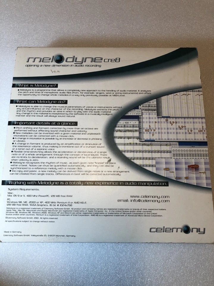 Celemony Melodyne Cre8 Studio Mac PC - Image 3 of 4