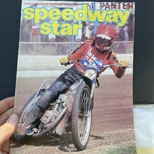 VINTAGE RETRO Speedway Star Race Magazine Junk 80s Motorcycle Motor Mancave