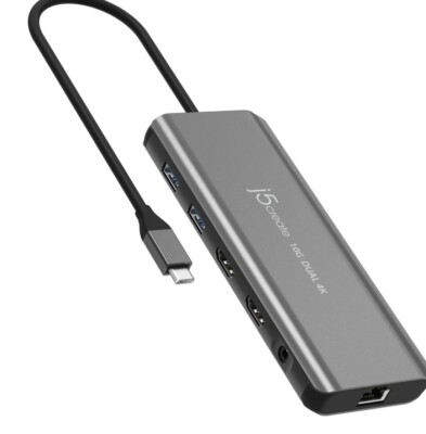 j5create USB-C Dual 4K HDMI 10Gbps Mini Dock 7-in-1 JCD398-4A /BNIP