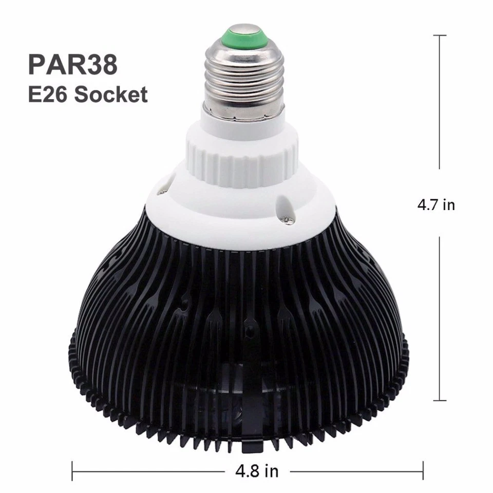 54W UV 395nm Ultraviolet E27 PAR38 LED Lamp Spot Light Bulbs Black Light Decora - Image 4 of 4