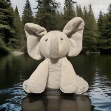 Gund Baby Animated Singing Flappy The Elephant Plush Baby Toy Peek A Boo Toy