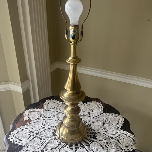 Stiffel Brass Table Lamp, Vintage Brass Table Lamp - Picture 15 of 21