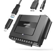 Unitek USB C to SATA IDE Adapter - External Hard Drive Adapter Converter Kit ...