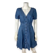 Madewell Women's Blue Denim Daylily Dress 0