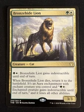 1x Bronzehide Lion (210) Theros Beyond Death LP MTG Magic the Gathering x1 MKE