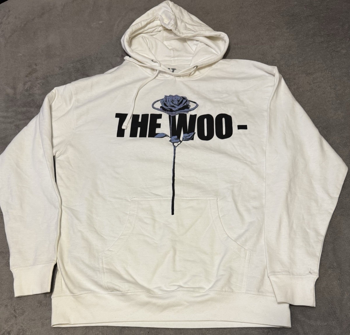 VLONE x POP SMOKE “THE WOO” WHITE HOODIE SIZE X-LARGE | eBay