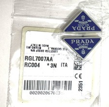 PRADA PR 57YS 52ZV 59ZV 14YS 73ZS Blue / Silver Replacement Side Trim Logo New
