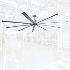 *No Controller* Ventamatic ICF96 Big Air 46" Industrial Ceiling Fan, 9 Blades