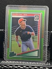 Seaver King 2025 Donruss Optic Rated Prospect Lime Green #64/149 - Nationals