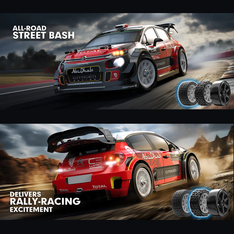 RC Rally Car Racing Hyper Go C3 WRC 4WD On & Off Road Drift High Speed Brushless - Image 3 of 4