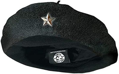 Che Guevara Store Beret Black Original Beret, Silver Star (Small)