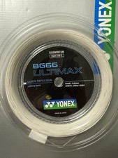 New Yonex BG66 Ultimax BG66UM-2 200M Reel String White