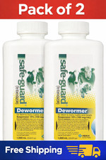 Pack of 2 Safe-Guard Dewormer Suspension Cattle  Sheep Dewormer 1000ml