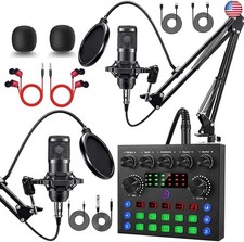 ALSO GO Podcast Equipment Bundle for 2, V8s Voice Changer  BM-800 Podcast