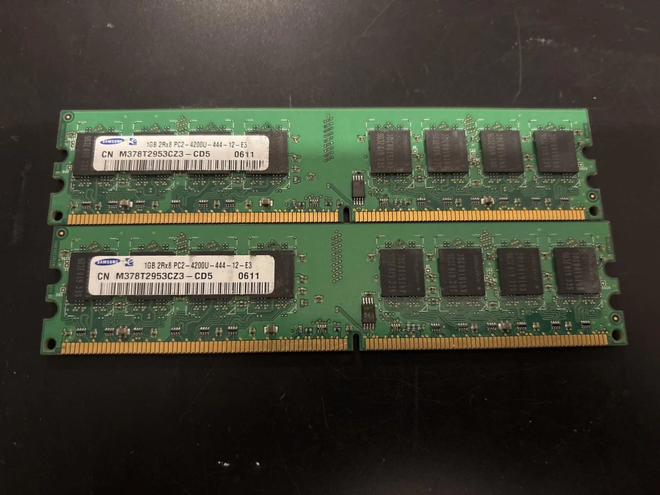 Samsung 2Gb DDR3  Desktop RAM Memory (2 x 1gb) - Image 2 of 2