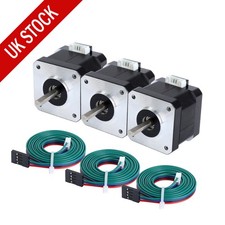 3PCS Nema 17 Stepper Motor 44Ncm 38mm 1.7A Φ5mm 4 Wires for DIY 3D Printer