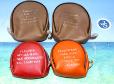 4 Vintage Farlow's of Pall Mall Tackle Specialists Zip Reel Cases Fliegenrollen