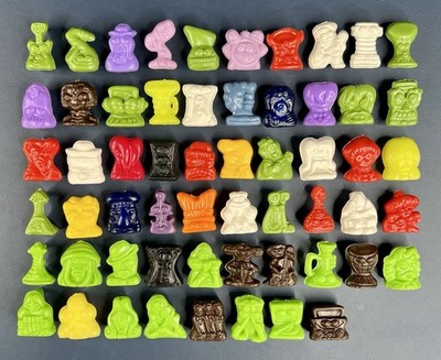 Full Set of 58 Mexican GoGo s Crazy Bones Rockers   Bazooka Extremely Rare