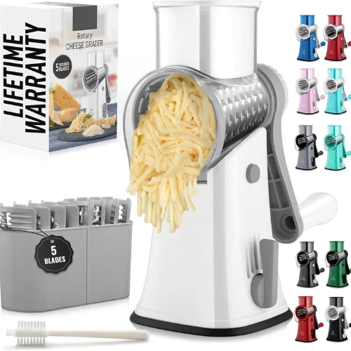 5 in 1 rotierende Käsereibe & Gemüseschneider