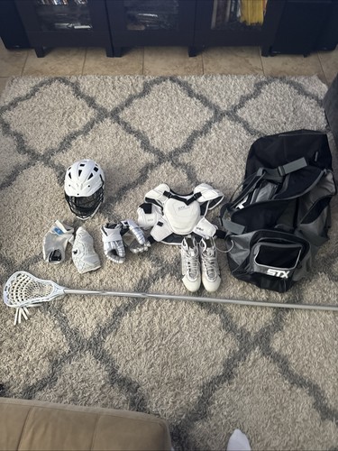 Lacrosse Gear Cascade Helmet Stx Gloves Stx Stick Stx Bag Stx Chest Pads Nike S