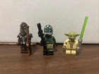 Lego Star Wars Minifigure Lot Including Commander Green, Yoda, Wookie General