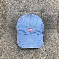 Vineyard Vines Hat Cap Strap Back One Size Blue Mens Whale Logo Baseball Casual
