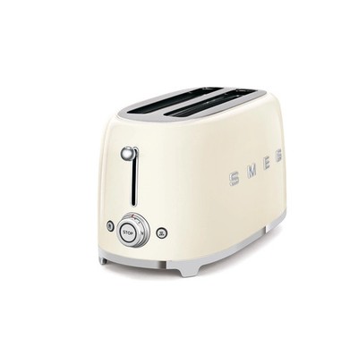 Smeg TSF02CRUS Cream 50's Retro Style 4 Slice Toaster (Open Box) Box Damage